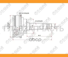 ���� �������� /TI-GUAR ��� Toyota Corona -1996, Camry -1998, Corolla -2000, RAV4 -2000 #S /ABS /24*56*26; 0110009A48 16562 4341012200 4341012201 TO009...