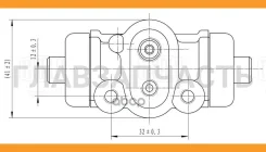 ������� ����. ��� �/� Mazda 323 (85-) ������ d=17.5�� | ��� | CF0140 ����