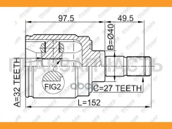 ���� ���������� /������ /TI-GUAR ��� Honda Civic Ferio EK5, Domani MB5, Odyssey RA# 1994 /32*40*27; TG-IN4404; 0311Crvatrh 1601120SX 410012 44310S10A0...