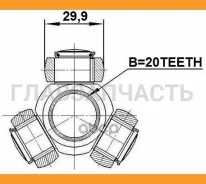 ������� /�������� ������ /����� /TI-GUAR ��� Mazda Demio 2002-2007 Honda CR-V 2007-2009 Toyota Yaris 2006-; 20x29.9; TGTR20/29.9; (0516DY3WAT ) GG1222...