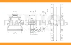 ������� ����� (�-�) VW Golf IV-VI 97-, Skoda Octavia (1U,1Z) 96-, Audi A3 I, II 96- DUC30005K ����
