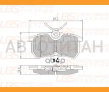 ������� 1107698UBS ������� ����. ���. FORD Fiesta (05-)/Focus 1.4/1.6/1.8/2.0 (TRW. GDB1354) BP1101014 UBS BP1101014 BP1101014 ����