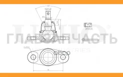 ����� ������� �������� ������ Kia Rio II 05-, Hyundai Solaris IV 10-, Accent II, III 02- SSP20058 ����