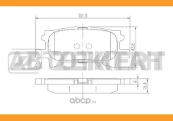 ������� ��������� Zekkert ����. ��� (GDB3339) Lexus RX (U38) 03-, Toyota Harrier (_U3_) 0 BS1995 ����