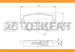 ������� ����. ����. ��� Toyota Camry V40 06, RA BS2715 ����