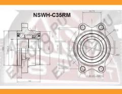 ��������� ������ ������� Nissan Skyline R34 1998-2002 NSWHC35RM ����