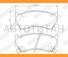 ������� ��������� �������� �������� �������� ��� Nissan Almera N15, Sunny Y10 AN-431WK Akebono AN431WK AN431WK ����