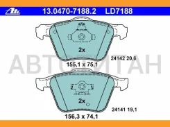 ������� ����. ���. Ceramic 8DB355011721, 13046071882, T1488, 598657, 2414119805, 2414101, 573143JAS, 573143B, 099600, FSL1631, FDB1631, P86018, 7768...