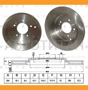 ���� ��������� ������ Hyundai ix35/Santa Fe/Trajet/Tucson 01-/ KIA Sportage 04- BS0191 ����
