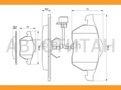 ������� �������� � Audi 100 91-94/A4 95-00/A6 94-97 0 986 460 937 390 02=FDB590=571512B 0986460937 ����