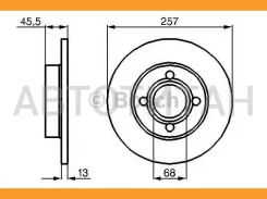 ���� ����. ���. [256x13] 4 ���. AUDI 80 1,6-1,9D 86-91/100 1,8 0986478016 ����