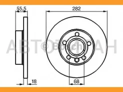 ���� ����. ���. [282x18] 5 ���. VW Transporter [15] 2,0/2,4 96- 24011801111, 24111801111, 53957, 53957PRO, 6028103, DF2810, 186725, 186315, 0986479B54...