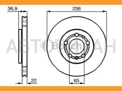 ���� ����. ���. ����. [256x22] 5 ���. AUDI A1/A2/A3 96-, Skoda Fabia/Octavia/Roomster 96-, VW Bora/Fox/Golf/Polo 97- 0986478988 ����
