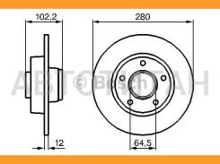 ���� ��������� ������ Renault Trafic, Nissan Primastar 2.0/1.9/2.5DTI 01 54316, DF4273S, 604273S3, 982001316, 92131600, 562211J, 562211B, BS5494, J331...