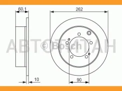 ���� ����. ���. [262x10] 5 ���. Mitsubishi Eclipse II/Lancer/Outlander/Space Runner 1.6/2.0/2.4/T/4WD 12/95- 24011007041, 54361, DF4845, 98200136101...