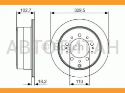 ���� ����. ���. ����. [330x18] 5 ���. Toyota Land Cruiser 100 4.2TD/4.7 1/98- 0986479R15 ����