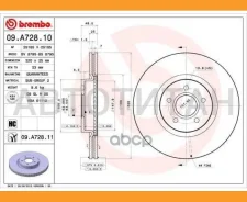 ���� ��������� Brembo Painted Disc 09. A728.11 Brembo 09A72811 09A72811 ����