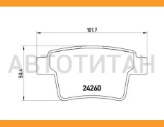 ������� ����. ���. FORD Mondeo III 1.8/2.2TD/3.0 6/03- P24063 ����