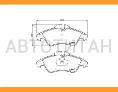 ������� ����. ���. Mercedes Sprinter 2-t/3-t 10/96-, Vito 638/2 9/96-, VW LT 28-35 II 7/96- 607196, 607082, 13046071962, 13046070822, T1111, T1485, T1...