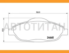 ������� ����. ���. Peugeot 308 1.4/1.6/CC/SW 09/07- 3008 06/09- P61101 ����
