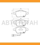 ������� �������� �. Audi A3 ���� 15/16, VW Golf V 1.4-2.0TD ���� 15 03 P85075 Brembo P85075 P85075 ����