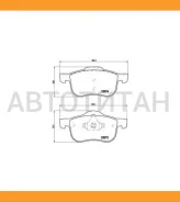 ������� �������� � Volvo S80/V70/S60/C70/XC70 2.5D5 98 P86016 713 00=724 000B-SX=FDB1382 Brembo P86016 P86016 ����