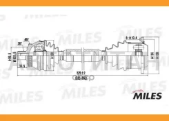 ������ � ����� ������ AUDI A6 1.9D-2.8 97-05 (����/ABS) (GKN 303315) GC02014 Miles GC02014 GC02014 ����