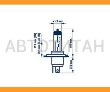 ����� Narva /���������� ������� /������� ����; H4 24V 75/70W (P43t); 48892 48892 ����
