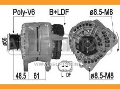 ��������� 14V 70A Skoda Octavia I/II/Fabia I/II, VW BORA/GOLF IV 209215 ����
