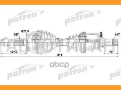 ������� ����� 35X816X41 Citroen Jumper 2,2 HDI 06-, FIAT Ducato 2,2D 2,3D 06-, Peugeot Boxer 2,2 HDI 06- PDS0426 ����
