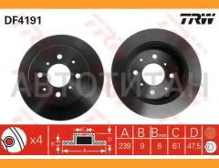 ���� ��������� ���� Honda: Civic V 95-01, Civic V Fastback 97-01, Civic V Hatchback 95-01, Civic V ���� 99-00, JAZZ 02- DF4191 ����