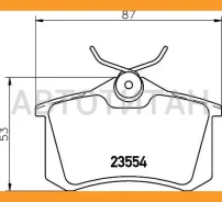 ������� ��������� �������� ���� AUDI: A4 04-, A4 Avant 04-, Peugeot: 405 I 87-93, 405 I Break 88-92, 405 II 92-95, 405 II Break 92-96, Renault: Avanti...