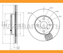 ���� ��������� (�������) Toyota Corolla (E180, E210) 12-22 / Corolla Fielder (E140, E160) 06- / Probox [HSDB0142], �������� HSDB0142 ����
