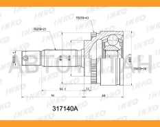 ���� ������� 25/30 ABS 43 | ����� | INKO 317140A 317140A ����