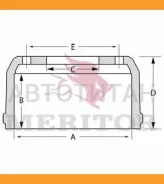 ������� ��������� 413x254/265 H=320 d=295/335 n10x23.5 Scania 360573, 12606600, 030903002020, 118706, TTBD2770, 1502819 MBD2041 ����