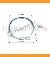 ������ ABS �������� d192x174x13mm Z=100Nos Scania P/G/R/T 100067 ����