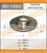 ���� ����. ���. ����. [338x28] 6 ���. Toyota Land Cruiser (J12) 3.0 D-4D/ 4.0 01/03- [BD1222] BD1222 ����