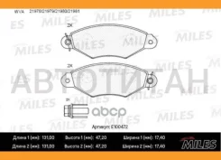������� ��������� �������� (����� Semi-Metallic) Nissan Kubistar 03-/Renault Kangoo 97- (TRW GDB1321) E100472 E100472 ����