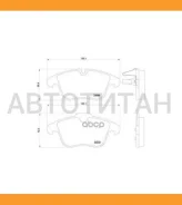 ������� ��������� �������� (����� Semi-Metallic) Citroen C5 1.6-2.0 08- (TRW GDB1818) E100533 E100533 ����
