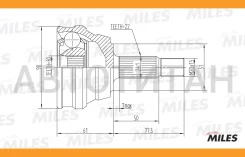 ���� �������� AUDI 80/90 1.8-2.3 86-91 (GKN 301939) GA20013 GA20013 ����