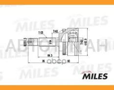 ���� �������� Mitsubishi COLT 1.6 96-05 (� ABS) (GKN 304324) GA20258 [GA20258] GA20258 ����