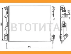 �������� ������� ���������� Renault Clio II/Kangoo 1.2-1.6i/1.9DTi 98 NRF 58148 58148 ����
