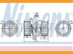 ����� ����� ��������� ������ BMW 5 (E39) 520-540/tds 11/95-05/04/ X5 (E53) 3,0-4,8/d 05/00- Nissens 87114 87114 ����