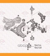 ����� ������� ������ R AUDI A1 10-/ Skoda Fabia/Roomster/Citigo 06-/ VW Polo/Up 01- TEA1711R ����