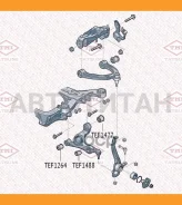 ����������� ��������� ������� ������ ������ (��������������) AUDI Q7 06- Porsche Cayenne 02- VW Touareg 02- TEF1477 ����