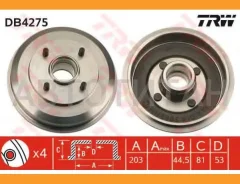 ����. ������� ���. [203x81] 4 ���. TRW DB4275 DB4275 ����