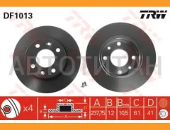����. ���� ���. [238x12] 4 ���. Renault R21/R19 86/Clio 1,2-1,4 90 61304AP, 186803, 297230, 297803, BS0670, 095101, TB215146, MBC035223, 18146, 18146...