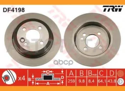 ���� ��������� ������ MINI (R50, R56) (259��) DF4198 TRW DF4198 DF4198 ����