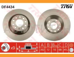 ���� ��������� ���� AUDI: A6 01-05, A6 04-, A6 Avant 01-05, A6 Avant 05- DF4434 ����