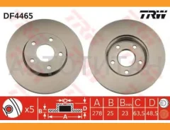 ���� ��������� �������� 15 wheel Volvo S40/V50 1.8/2.4/2.5/2.0TD 04 DF4465 DF4465 ����